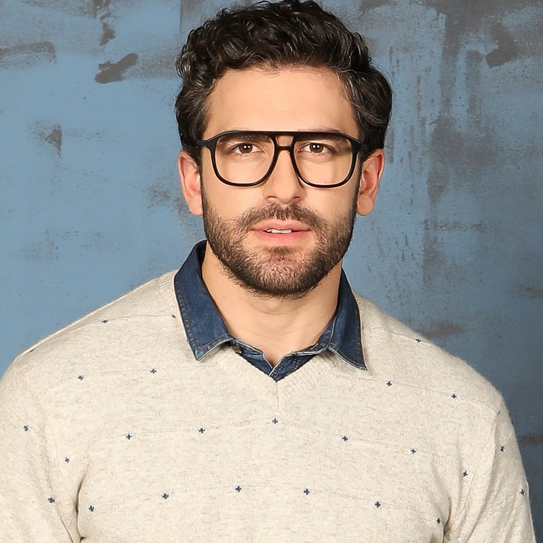 John Jacobs Black Full Rim Square right side