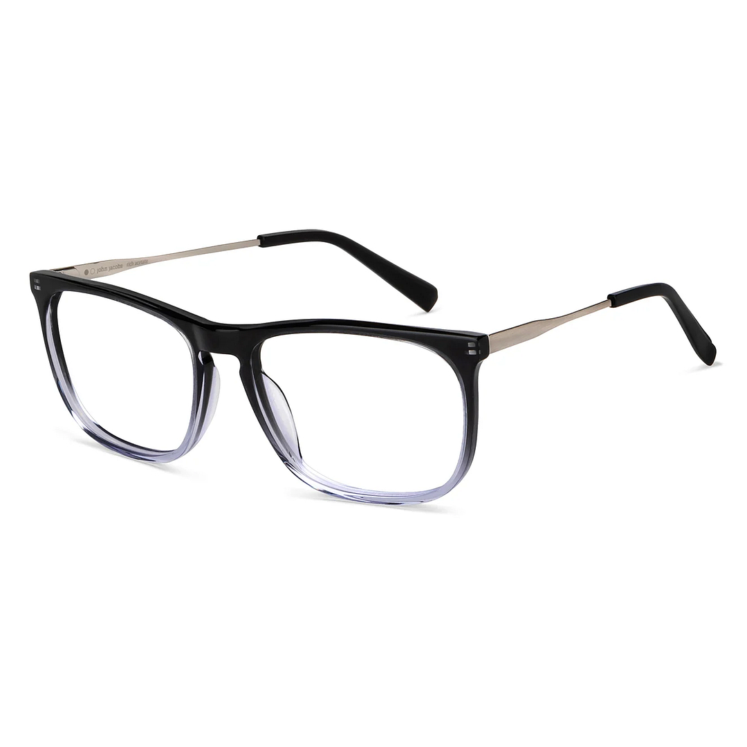 John Jacobs Online Black Full Rim Square left side