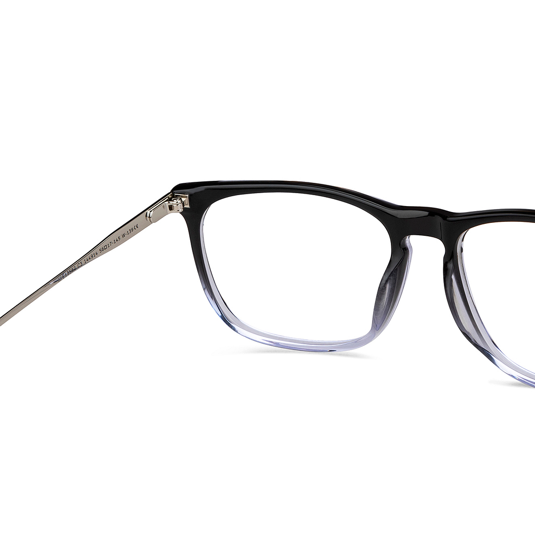 John Jacobs Online Black Full Rim Square right side