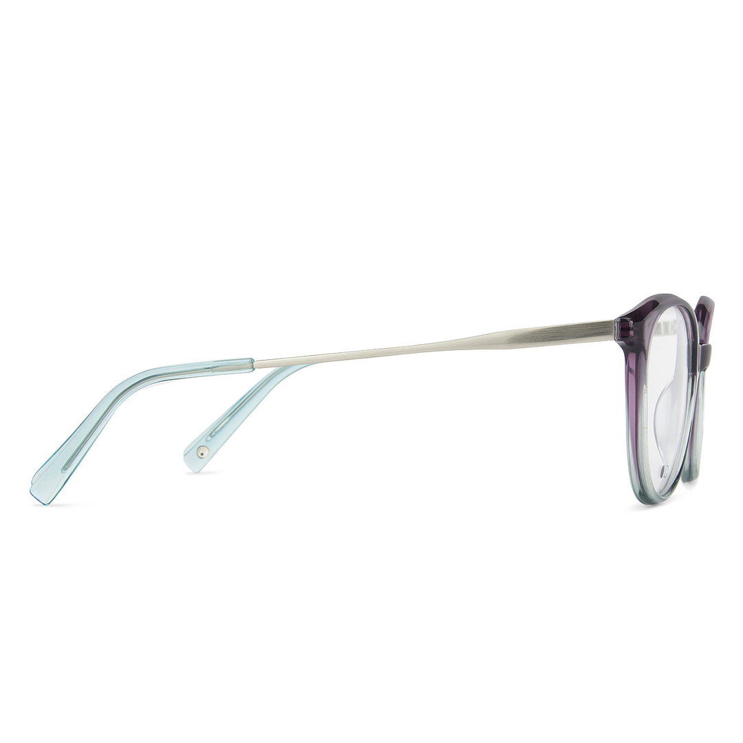 John Jacobs Online Green Transparent Full Rim Cat Eye left side