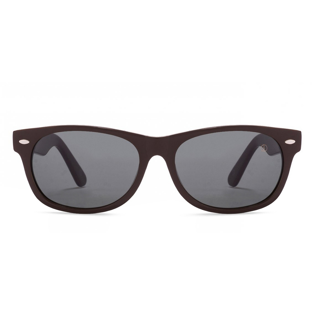 John Jacobs Computer Glasses Light Brown Full Rim Square left side