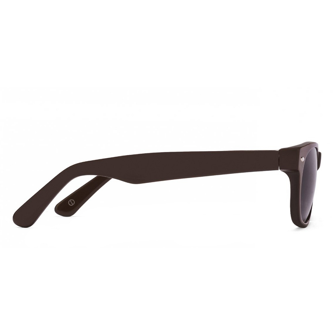 John Jacobs Computer Glasses Light Brown Full Rim Square left side