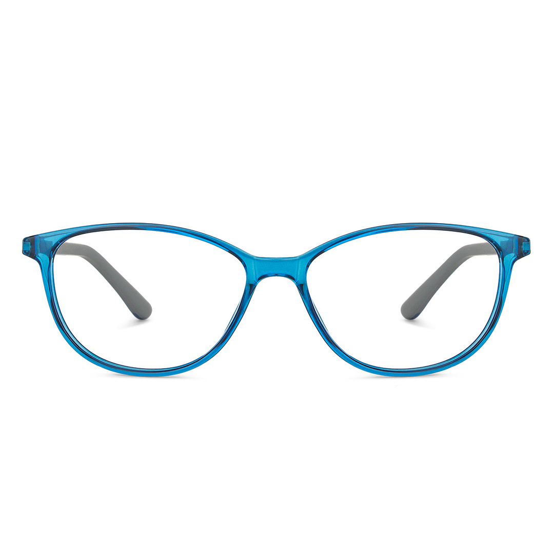 John Jacobs Online Sky Blue Full Rim Cat Eye left side