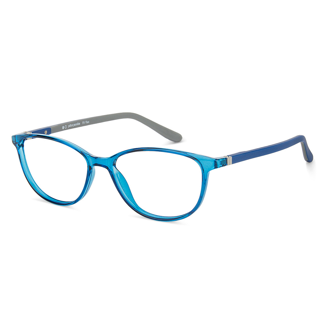 John Jacobs Online Sky Blue Full Rim Cat Eye right side