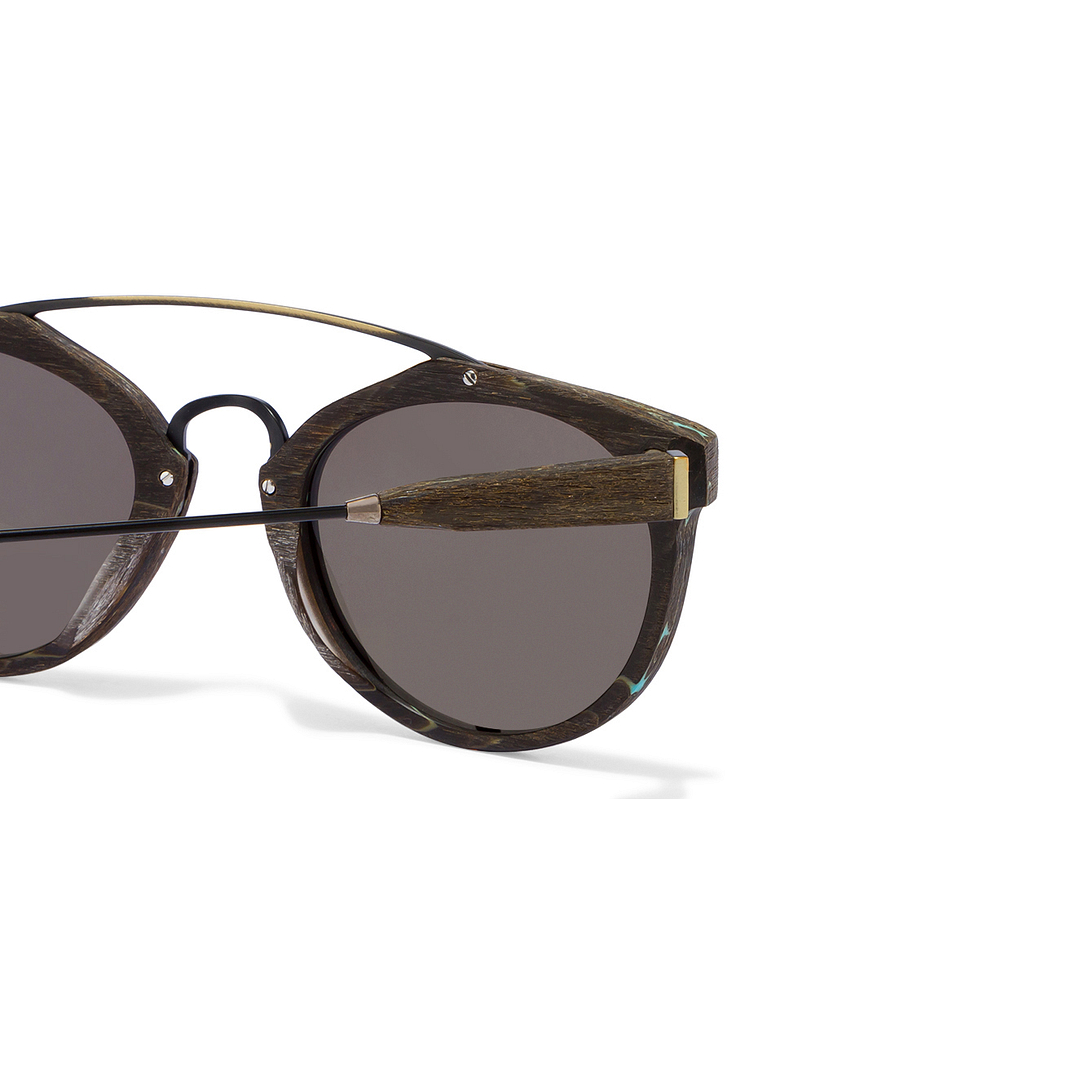 John Jacobs Computer Glasses Golden Brown Full Rim Round right side