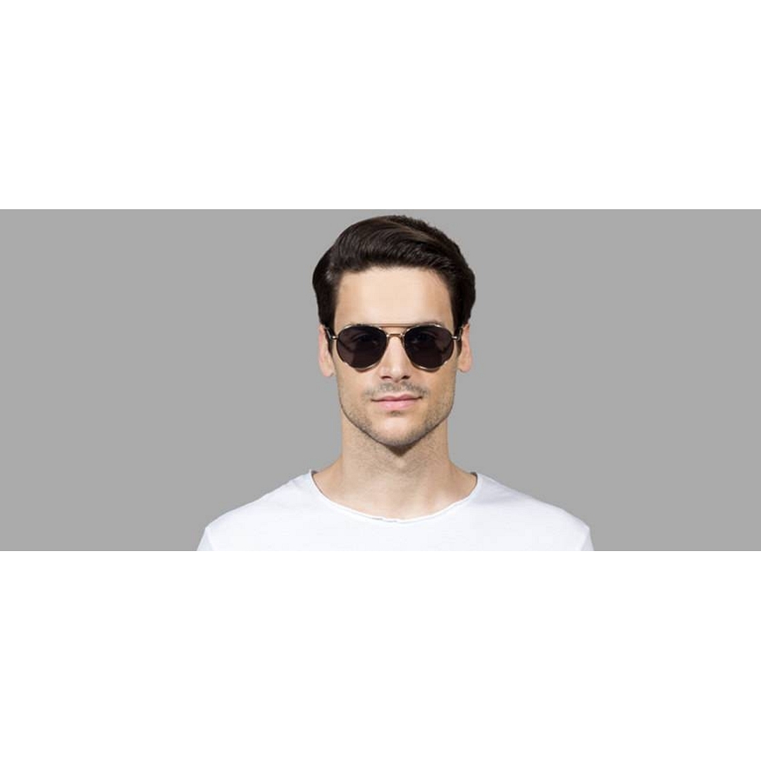 John Jacobs Computer Glasses Silver Full Rim Aviator left side