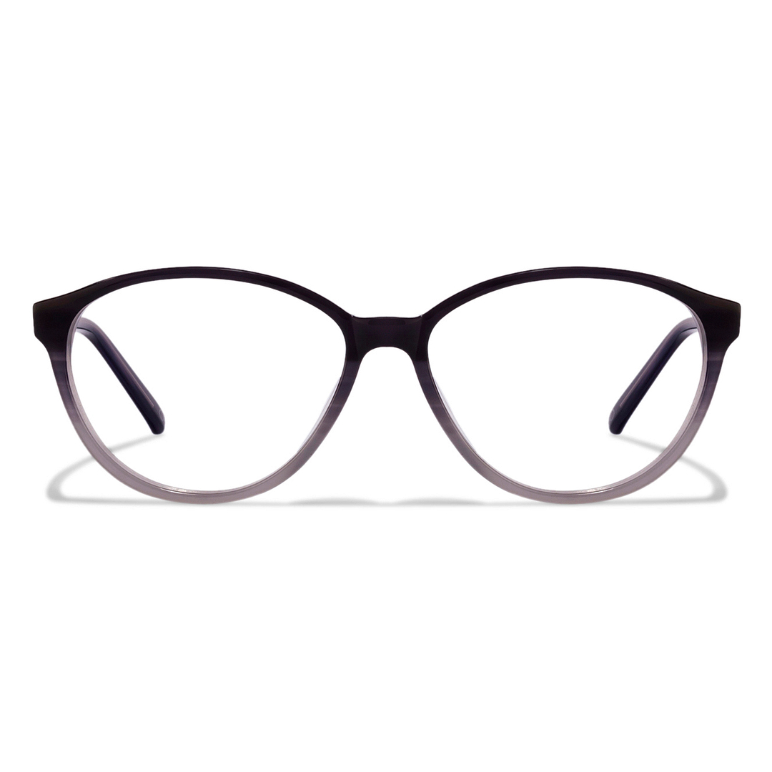 Lenskart Lenskart TOI Special: Blue Grey Transparent Full Rim Cat Eye Lenskart TOI Special Rich Acetate JJ 4400-C3 left side