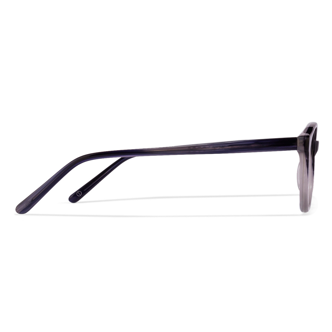 Lenskart Lenskart TOI Special: Blue Grey Transparent Full Rim Cat Eye Lenskart TOI Special Rich Acetate JJ 4400-C3 left side
