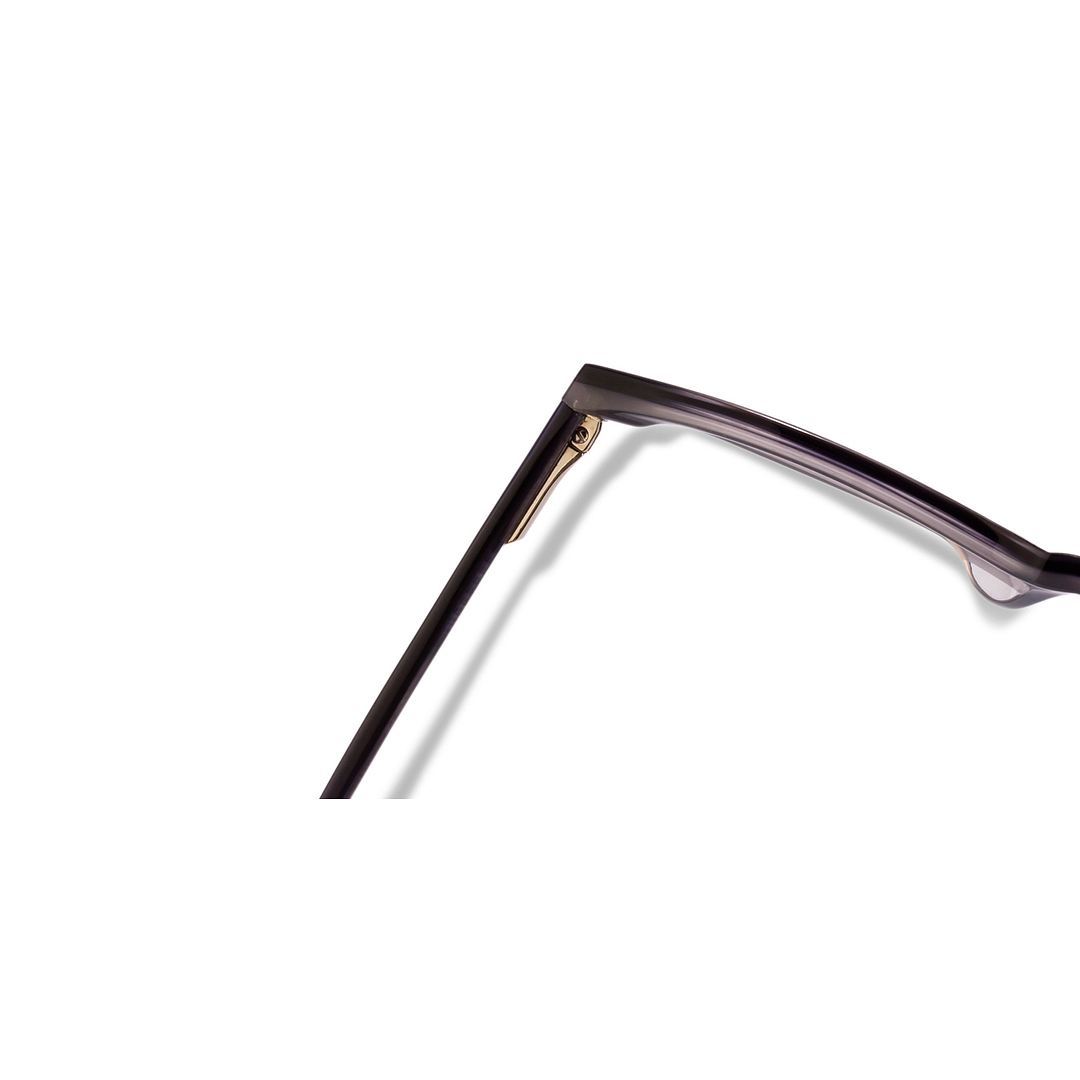 Lenskart Lenskart TOI Special: Blue Grey Transparent Full Rim Cat Eye Lenskart TOI Special Rich Acetate JJ 4400-C3 right side