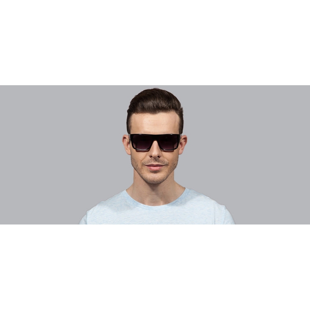 John Jacobs Computer Glasses Black Full Rim Rectangle right side