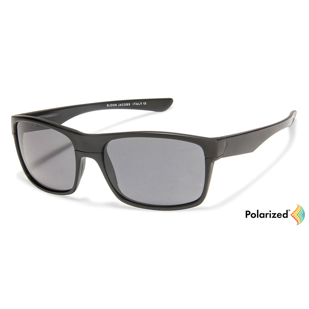 John Jacobs Computer Glasses Black Full Rim Rectangle left side