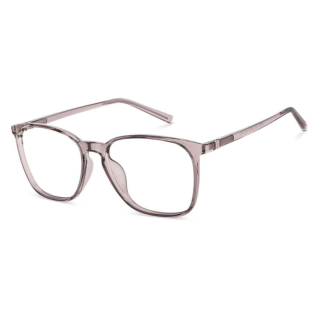John Jacobs Gray Transparent Full Rim Square right side