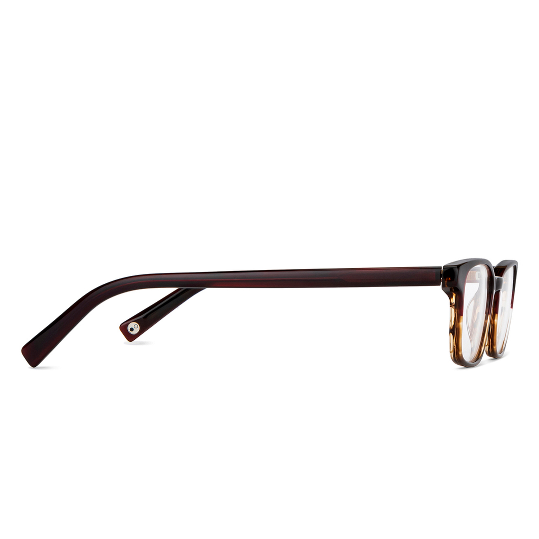 John Jacobs Light Brown Full Rim Rectangle left side