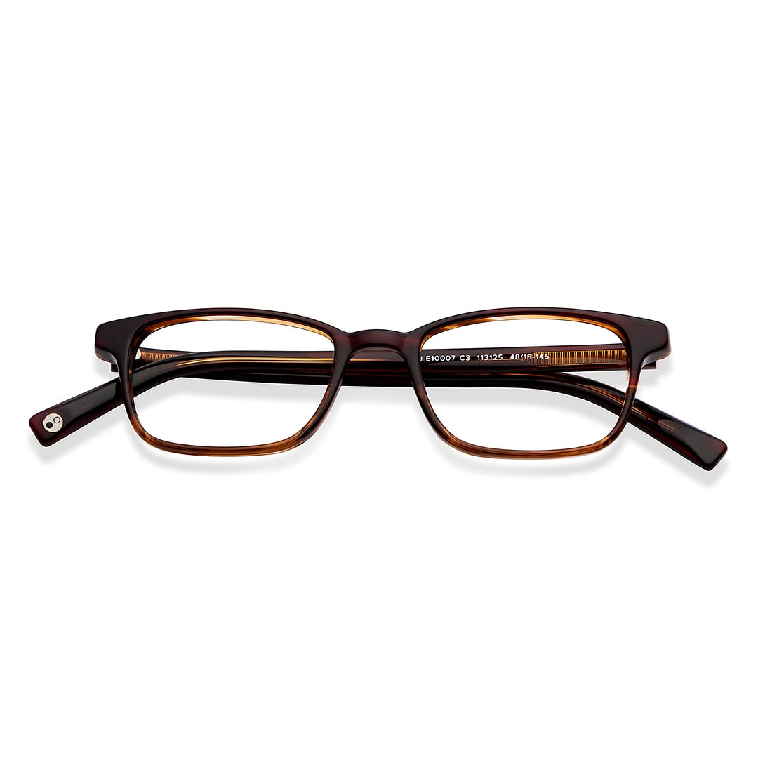 John Jacobs Light Brown Full Rim Rectangle left side