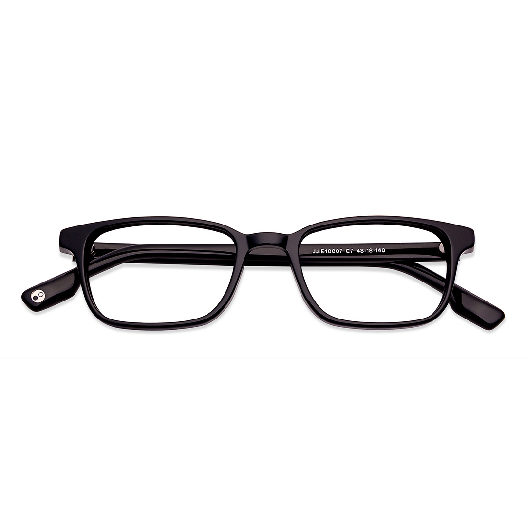 John Jacobs Online Black Full Rim Rectangle left side