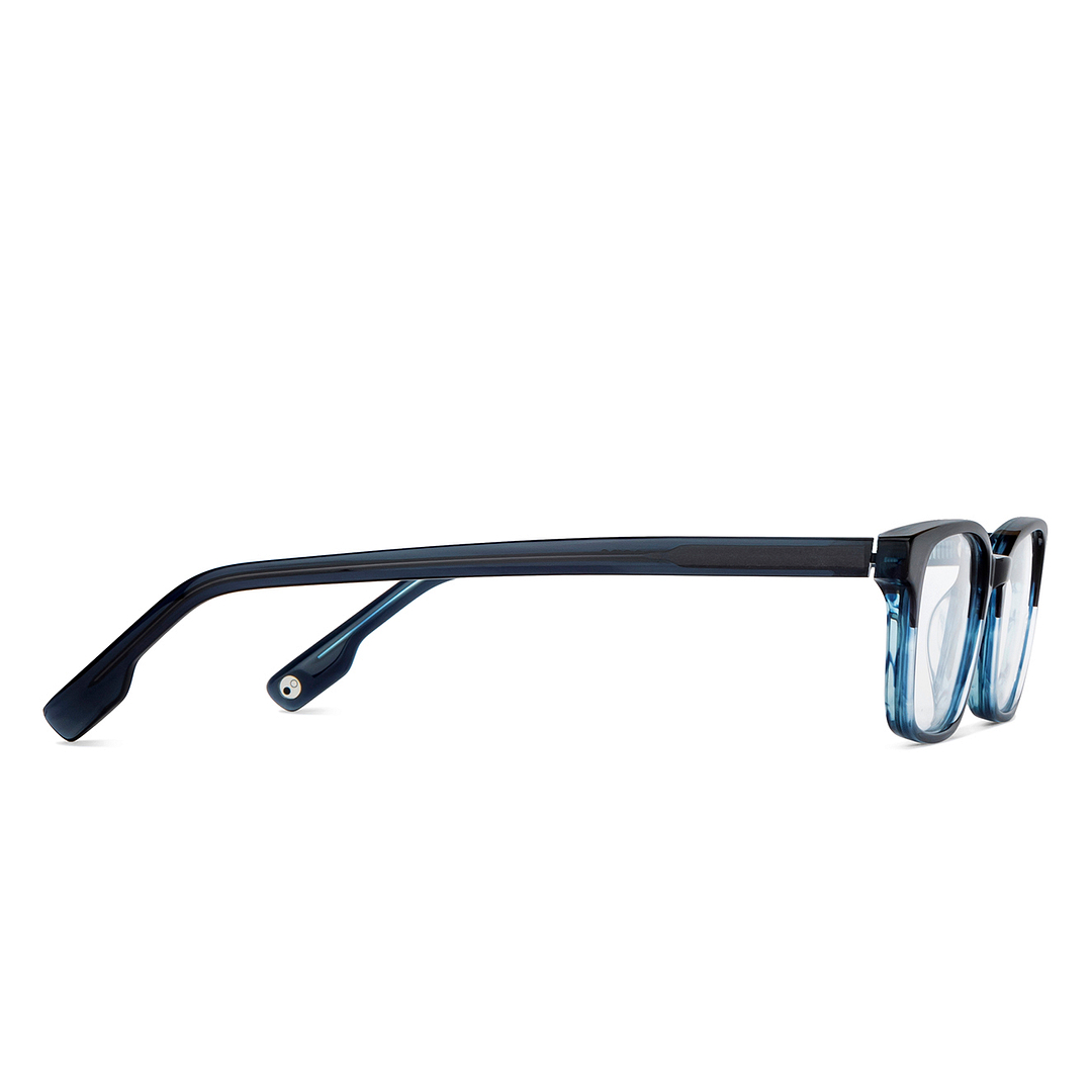 John Jacobs Online Blue Transparent Full Rim Rectangle left side