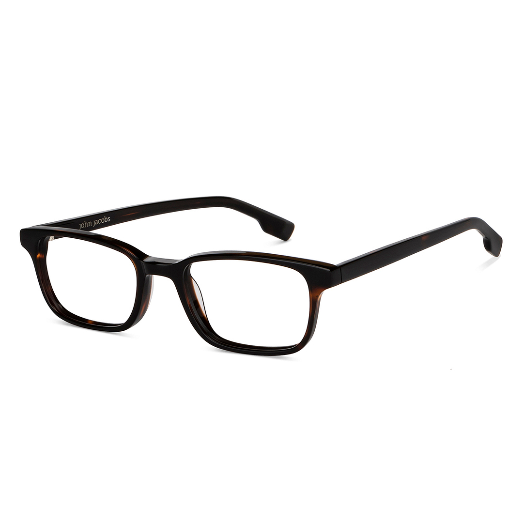 John Jacobs Online Black Full Rim Rectangle right side