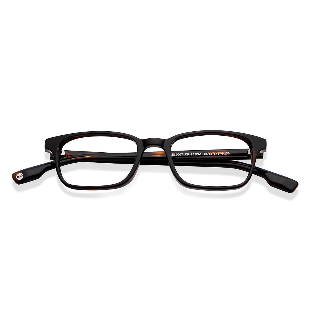 John Jacobs Online Black Full Rim Rectangle left side