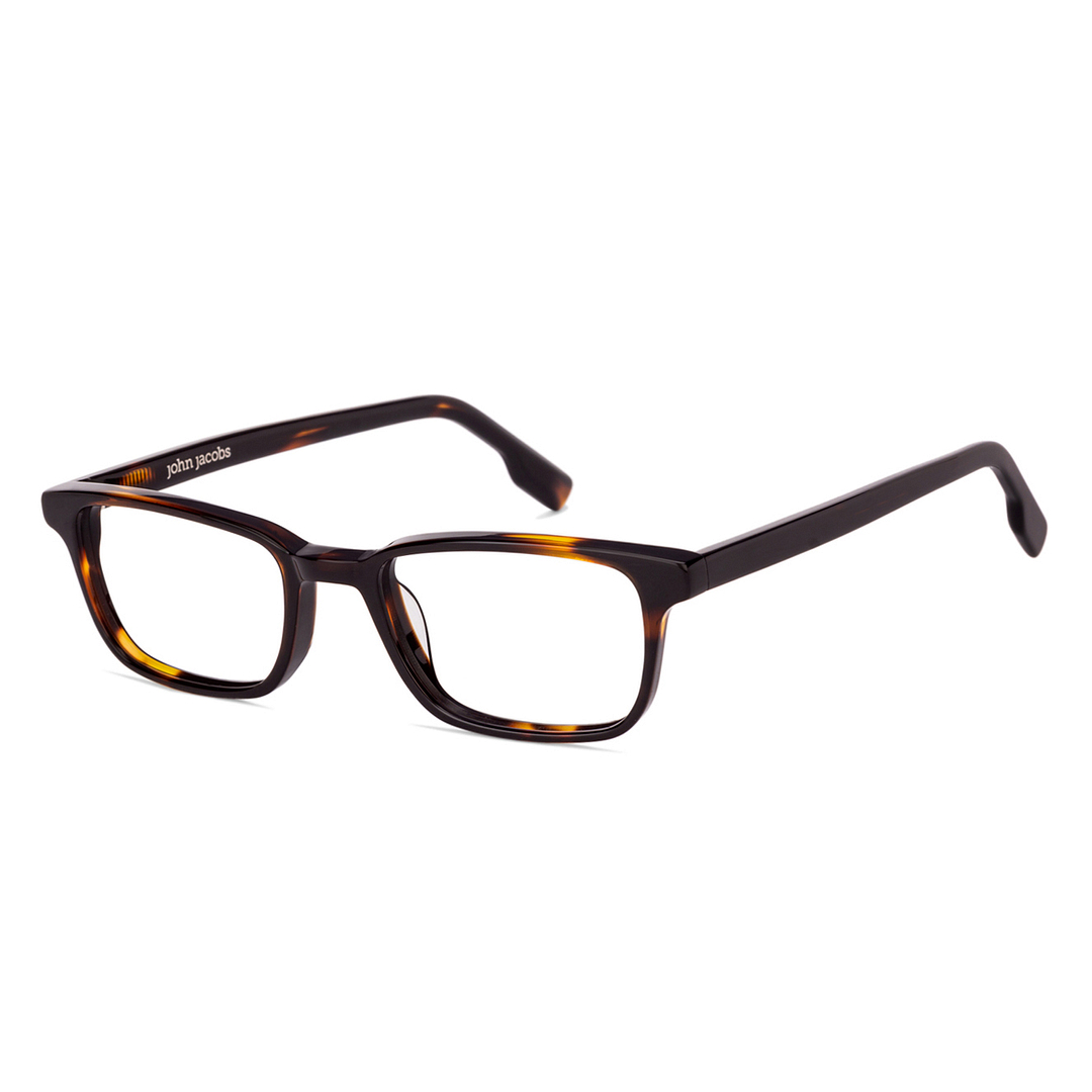 John Jacobs Online Black Full Rim Rectangle right side