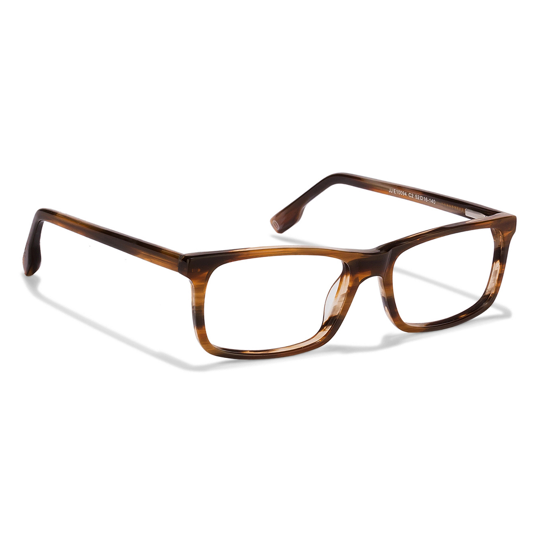 John Jacobs Light Brown Full Rim Rectangle right side