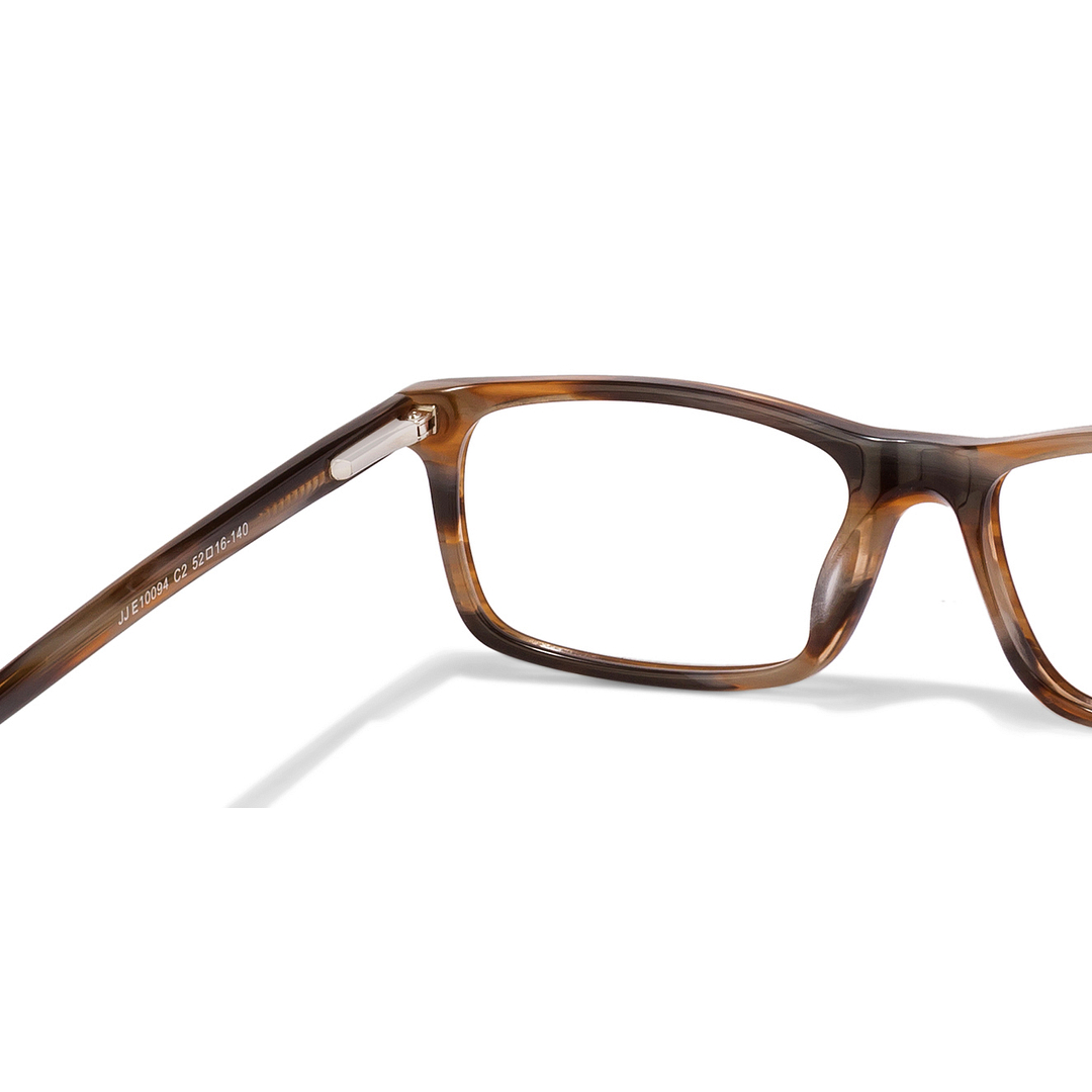 John Jacobs Light Brown Full Rim Rectangle right side