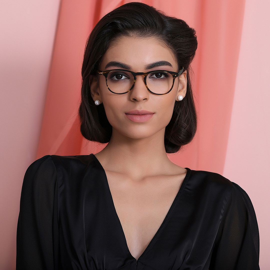 John Jacobs Online Tortoise Full Rim Round right side