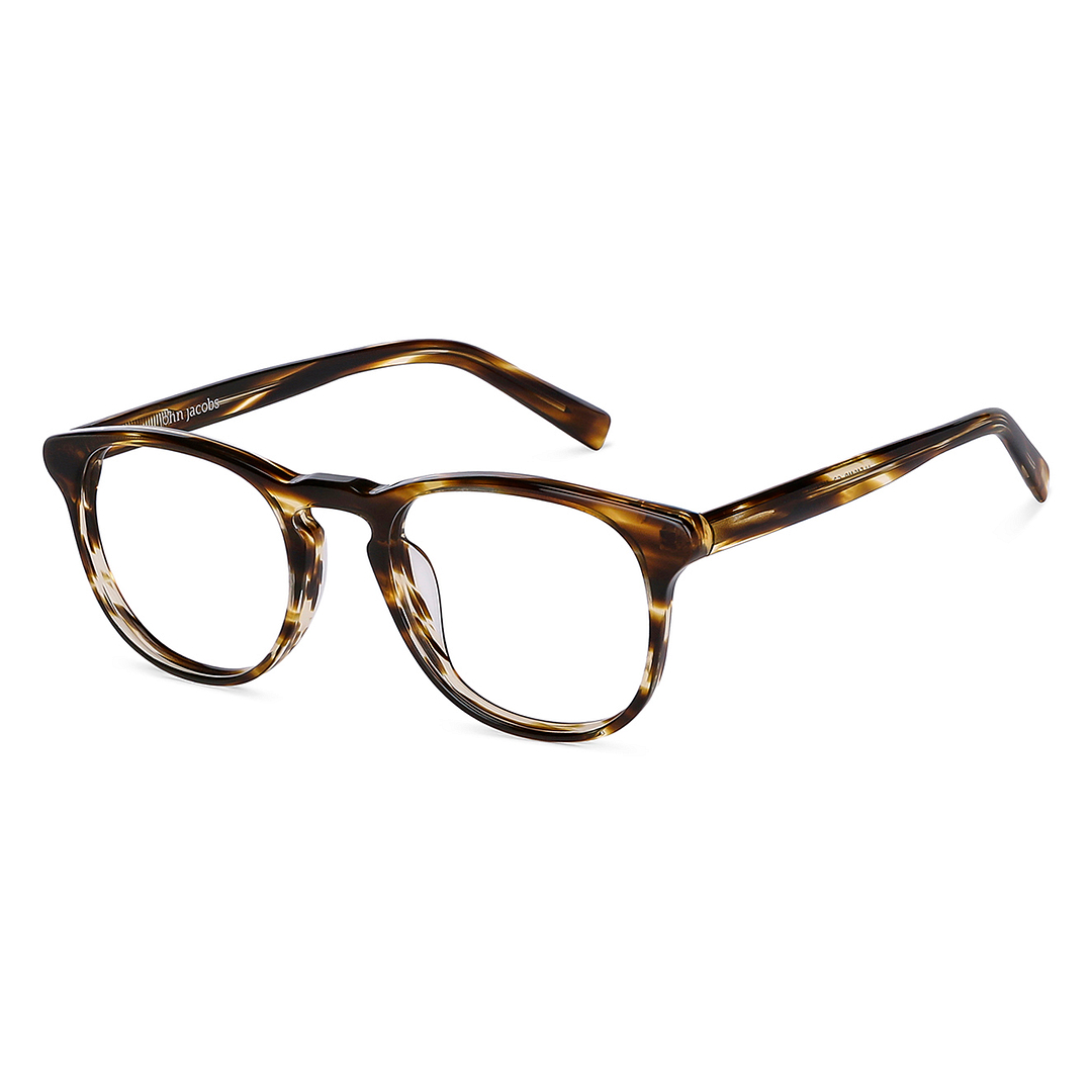 John Jacobs Online Tortoise Full Rim Round right side