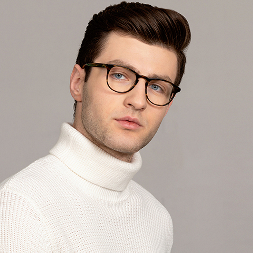 John Jacobs Online Tortoise Full Rim Round right side