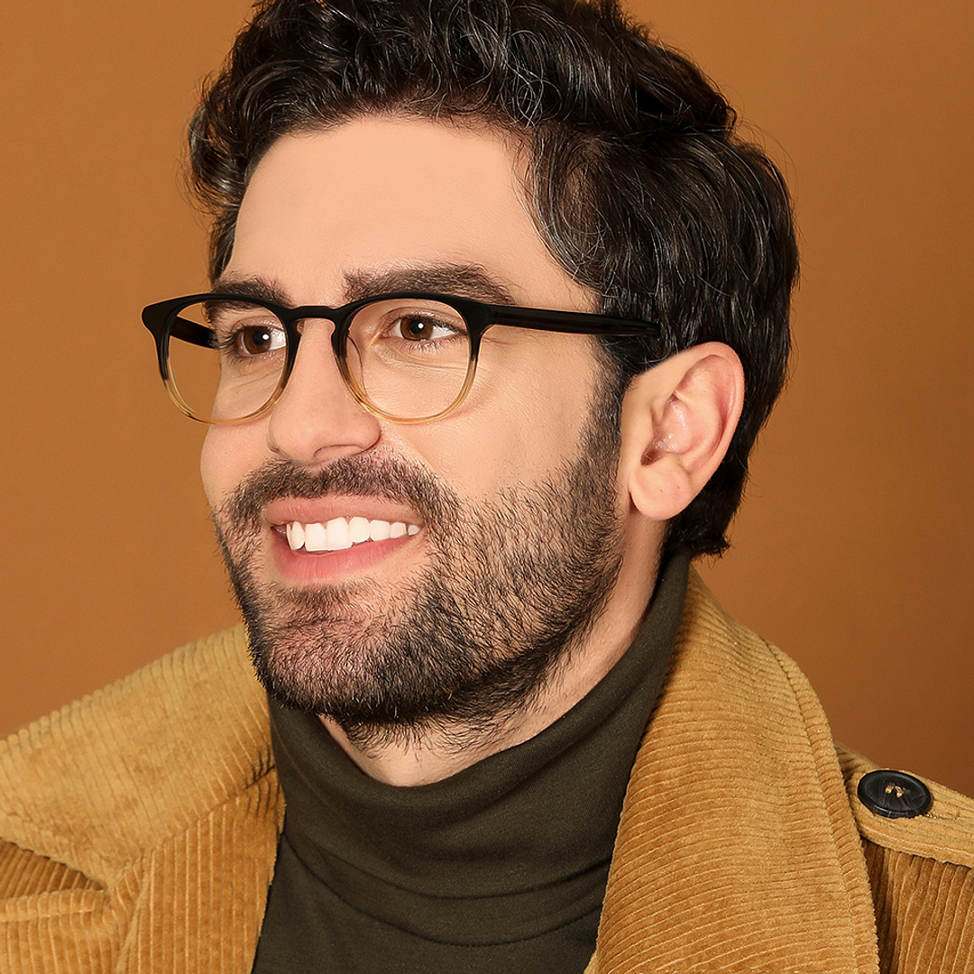 John Jacobs Online Black Full Rim Round left side