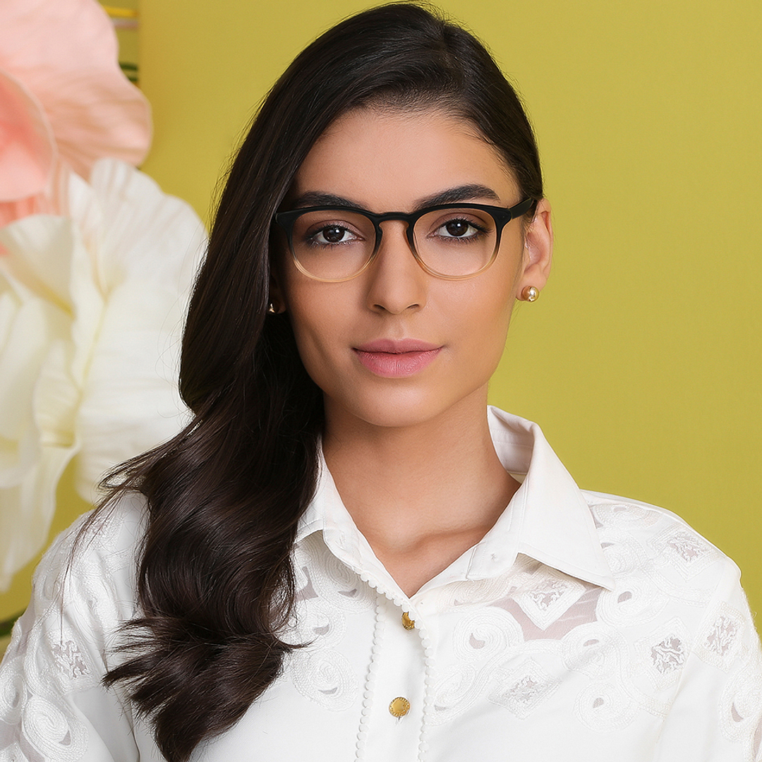 John Jacobs Online Black Full Rim Round left side