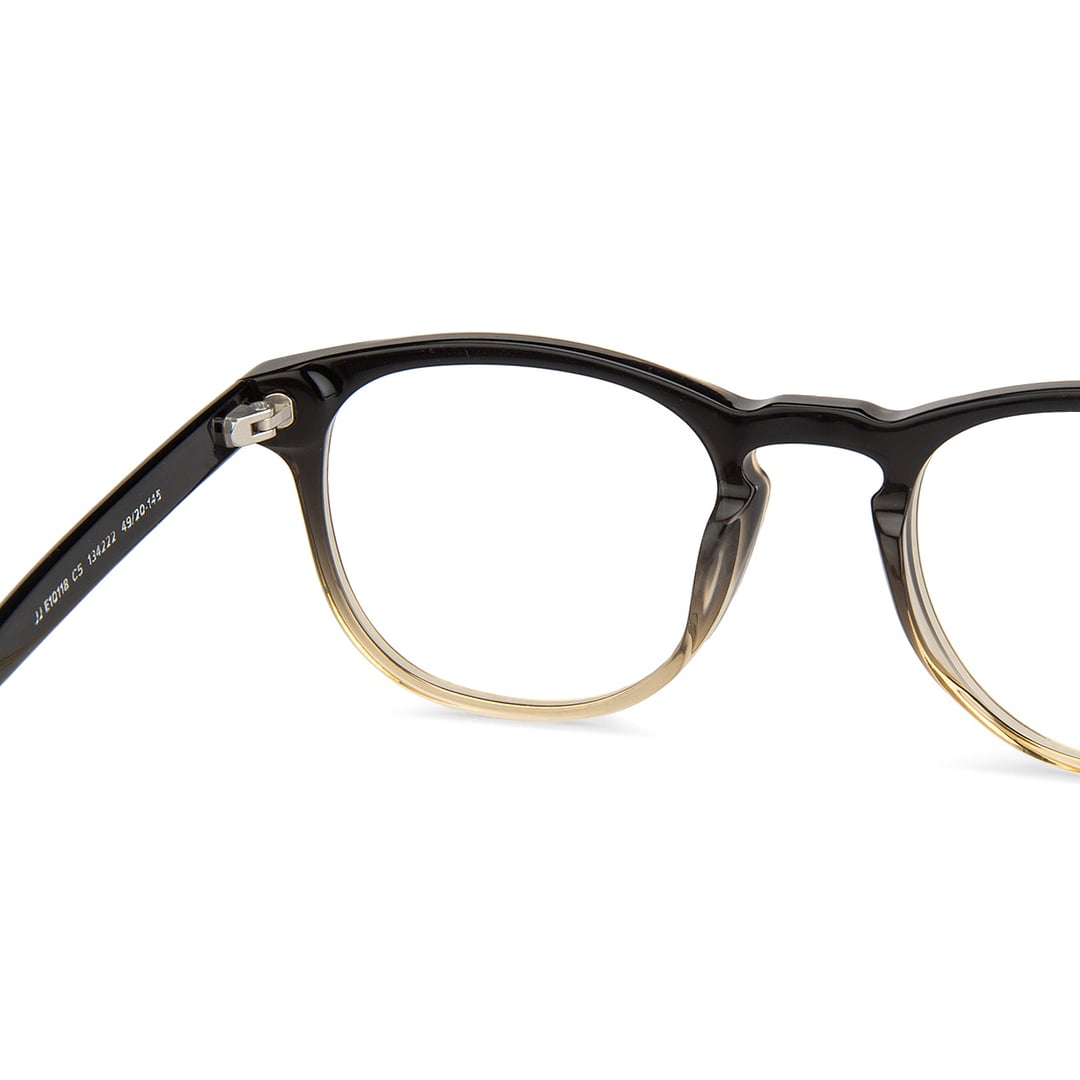 John Jacobs Online Black Full Rim Round right side