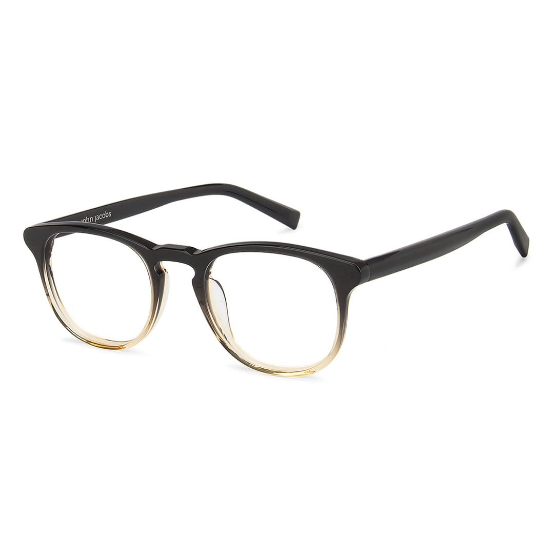 John Jacobs Online Black Full Rim Round left side