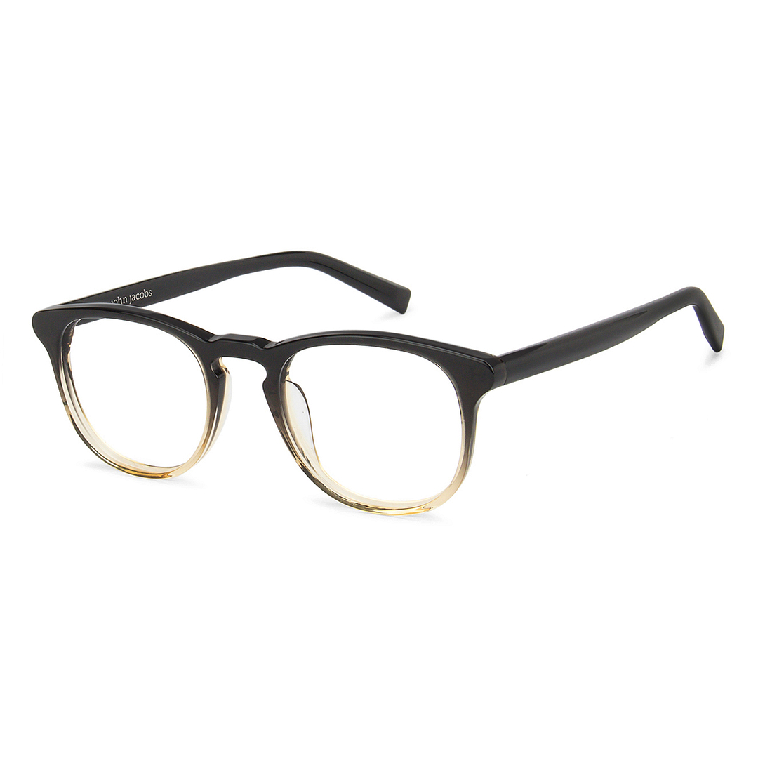 John Jacobs Online Black Full Rim Round left side