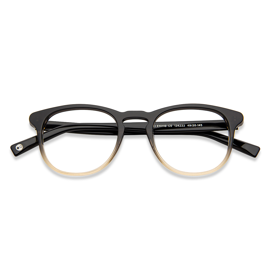 John Jacobs Online Black Full Rim Round left side