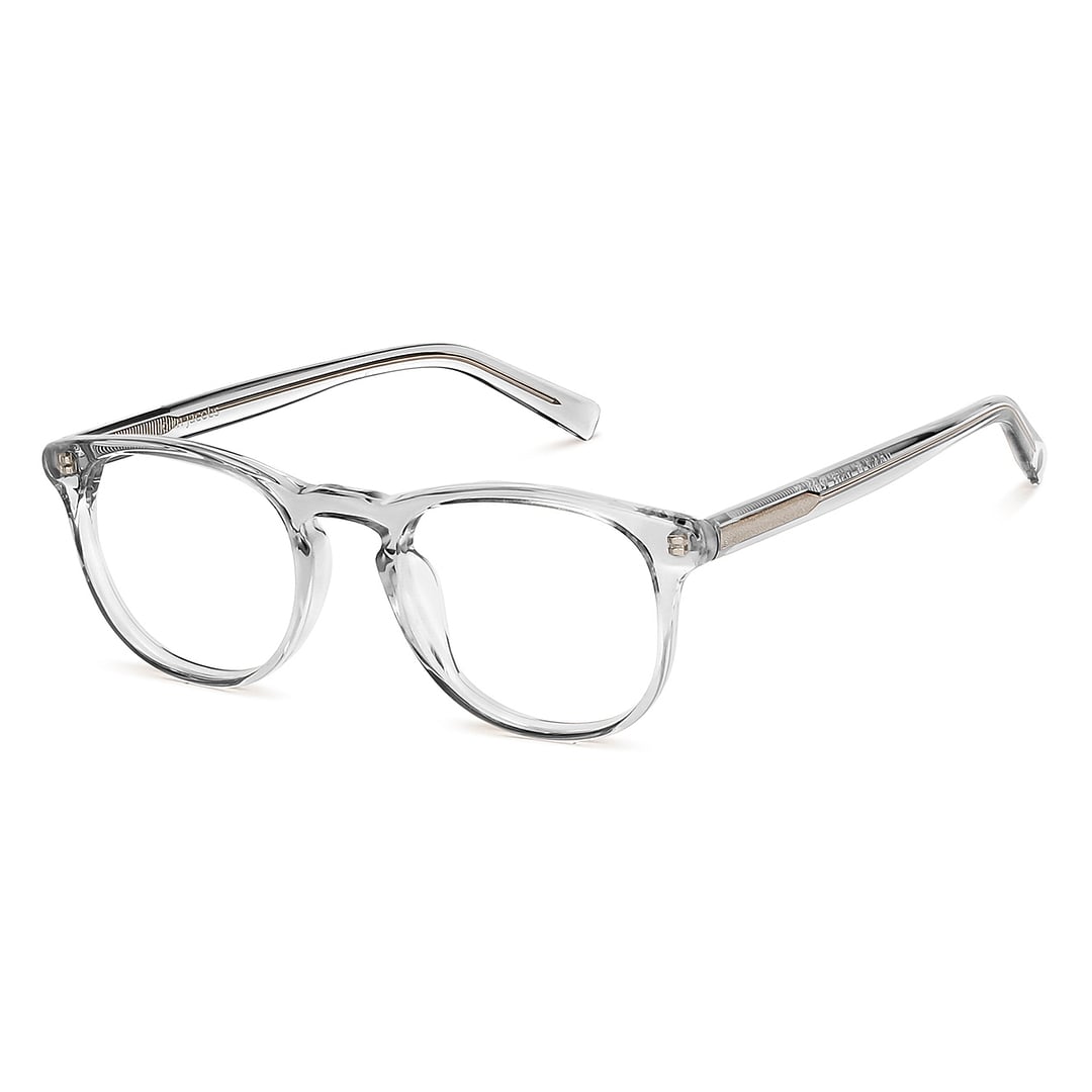 John Jacobs Crystal Transparent Full Rim Round left side