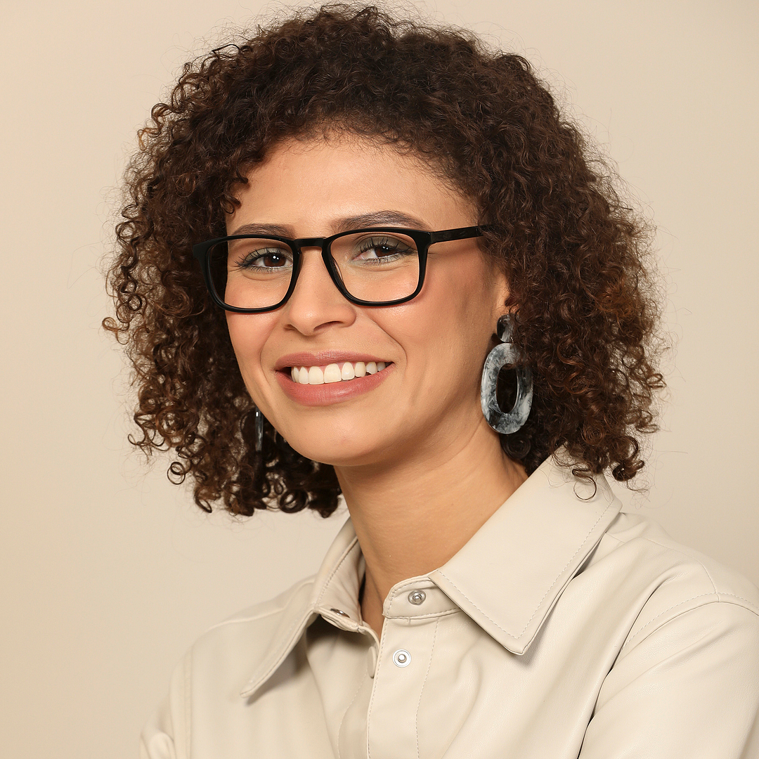 John Jacobs Online Black Full Rim Square right side