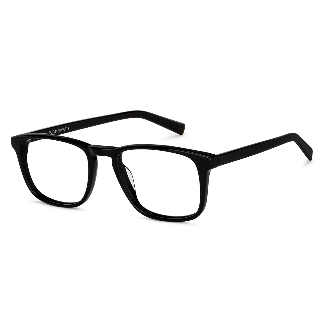 John Jacobs Online Black Full Rim Square left side