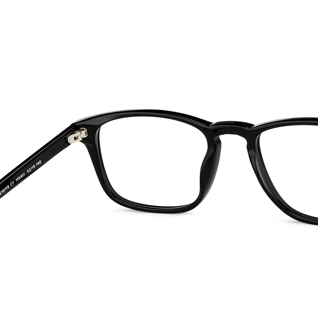 John Jacobs Online Black Full Rim Square right side