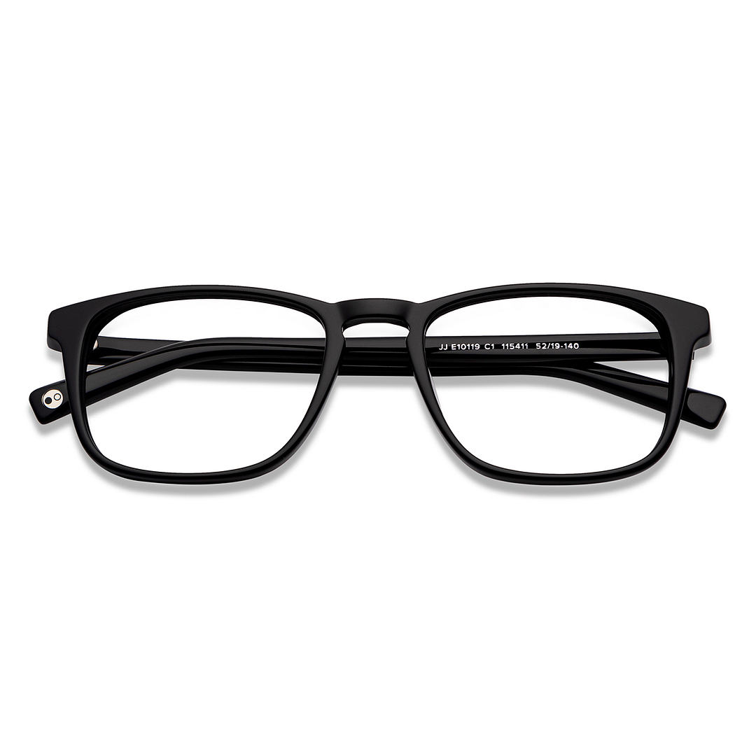 John Jacobs Online Black Full Rim Square left side
