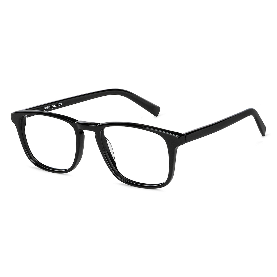 John Jacobs Online Black Full Rim Square right side