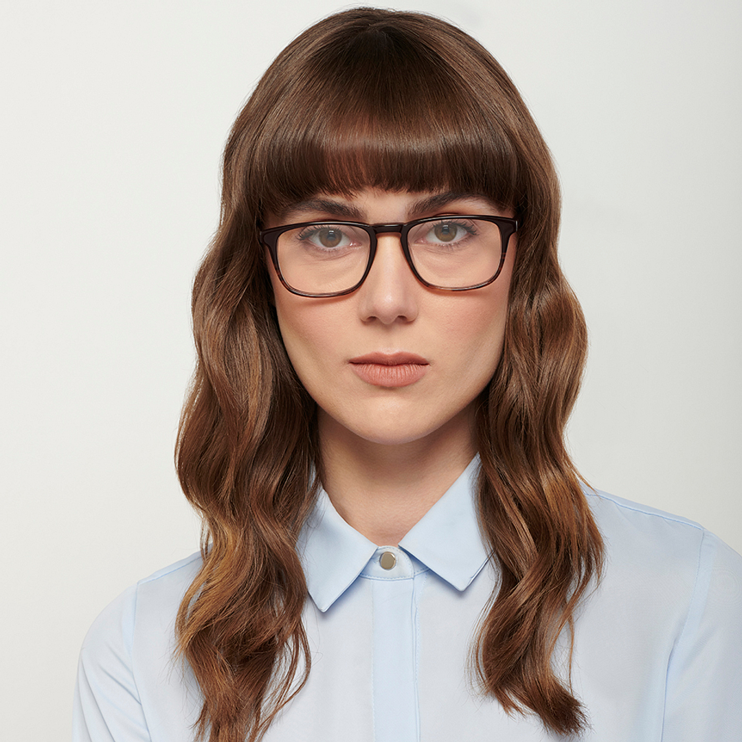 John Jacobs Online Light Brown Full Rim Square left side