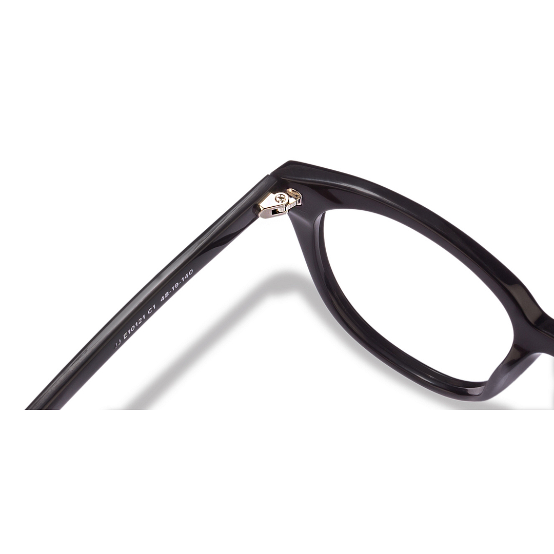 John Jacobs Screen Glasses Black Full Rim Square right side