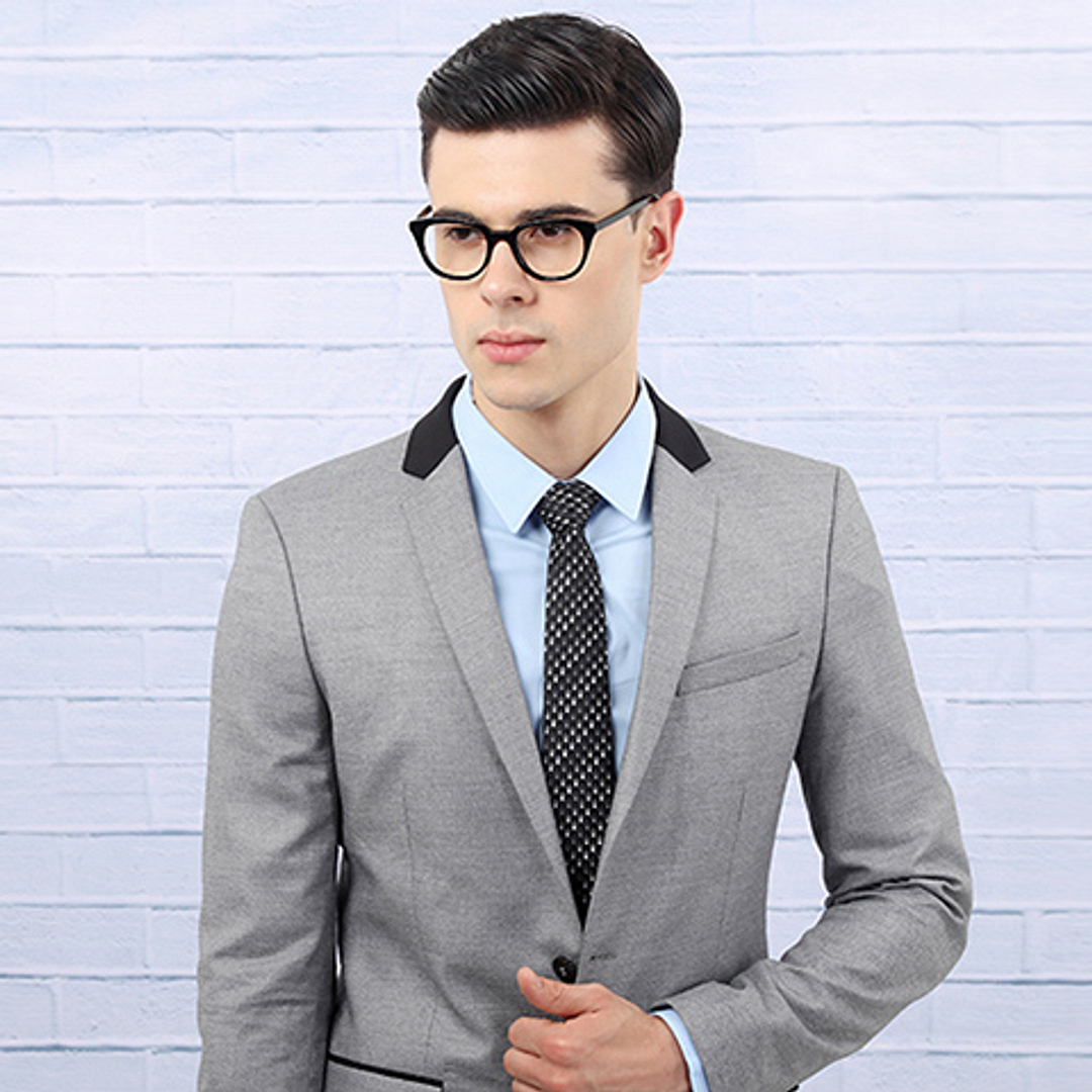 John Jacobs Screen Glasses Black Full Rim Square left side