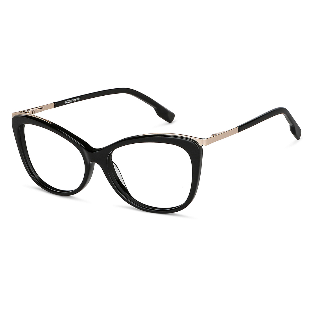 John Jacobs Online Black Full Rim Cat Eye right side