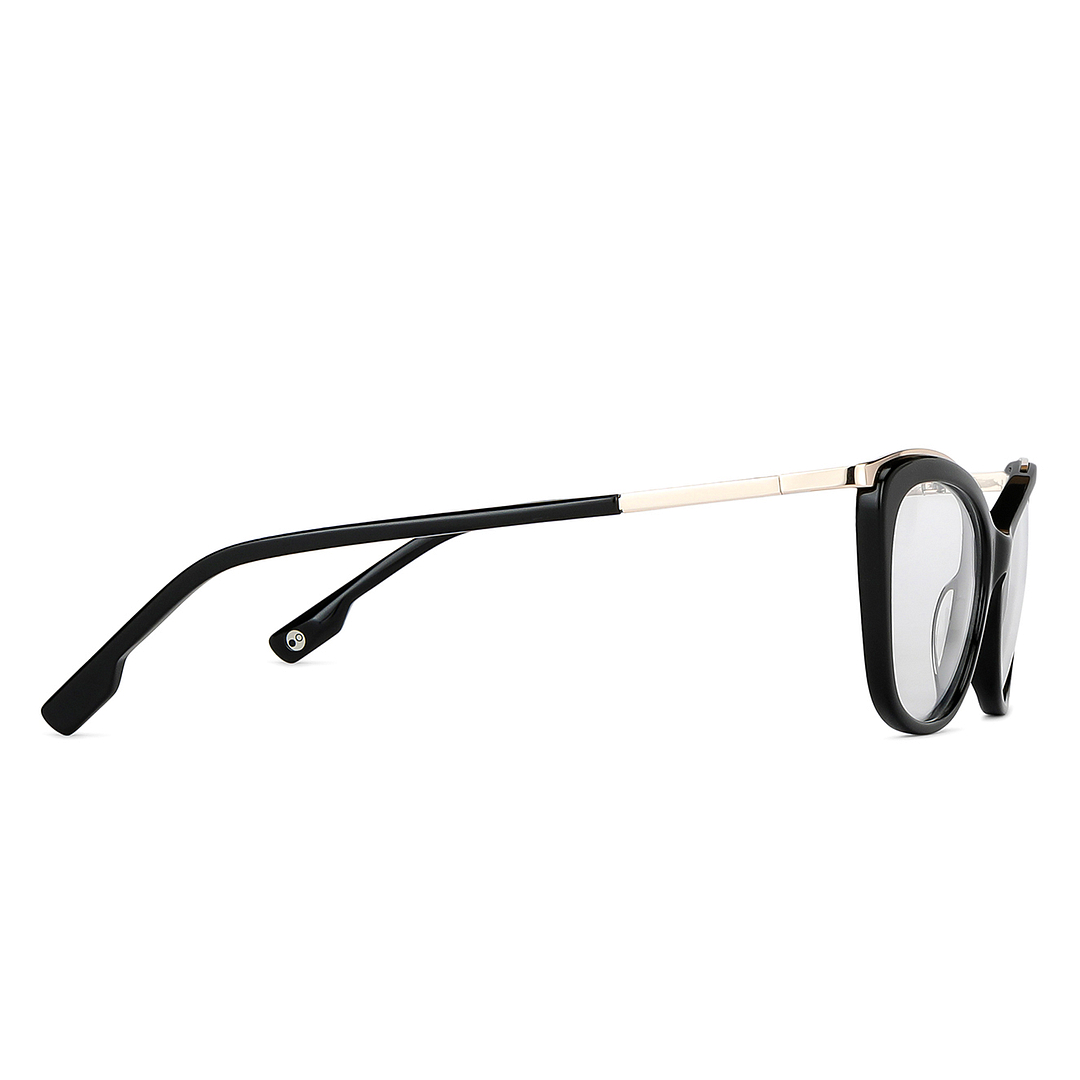 John Jacobs Online Black Full Rim Cat Eye left side