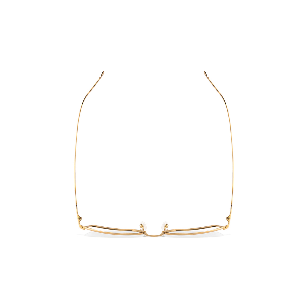 John Jacobs Screen Glasses Gold Full Rim Rectangle right side