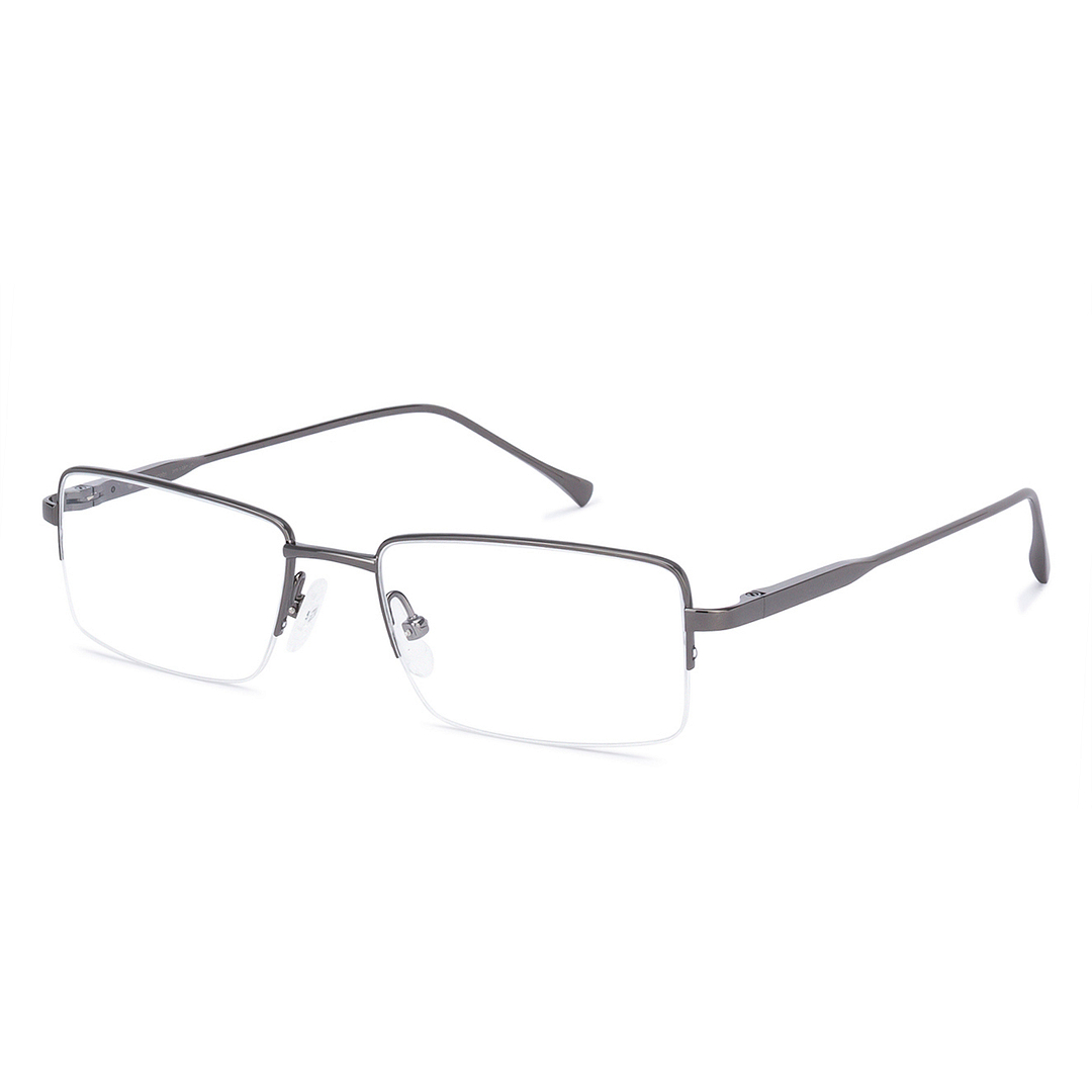 John Jacobs Dark Gray Half Rim Rectangle left side
