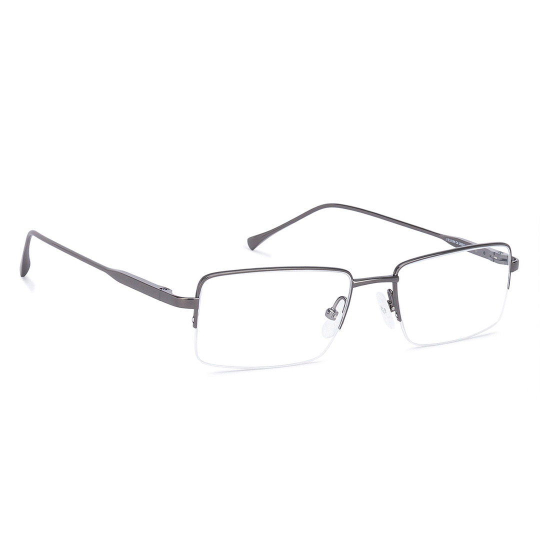 John Jacobs Dark Gray Half Rim Rectangle left side