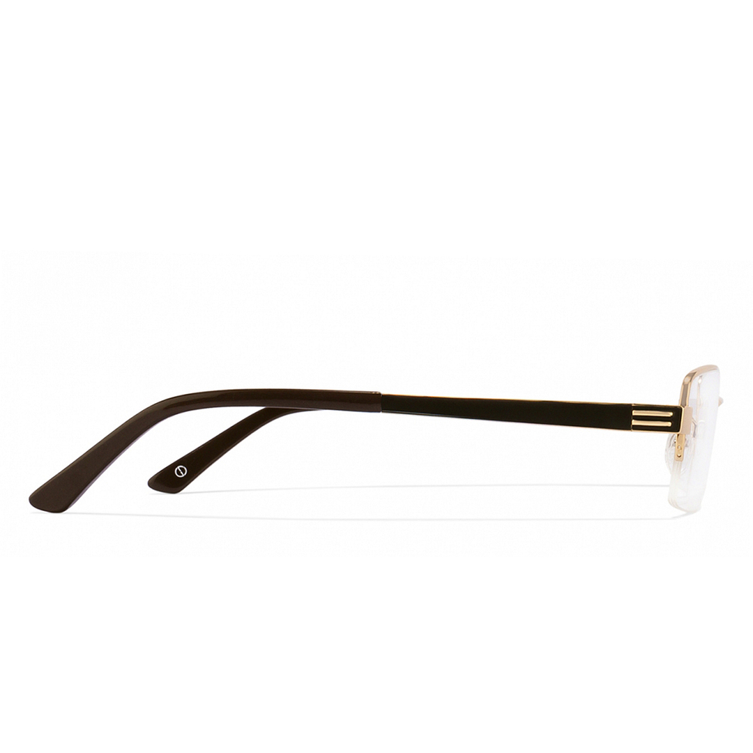 John Jacobs Gold Half Rim Rectangle left side