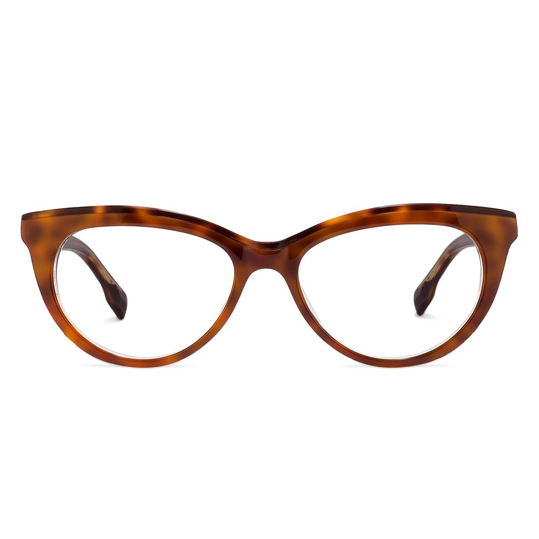 John Jacobs Online Light Brown Full Rim Cat Eye right side